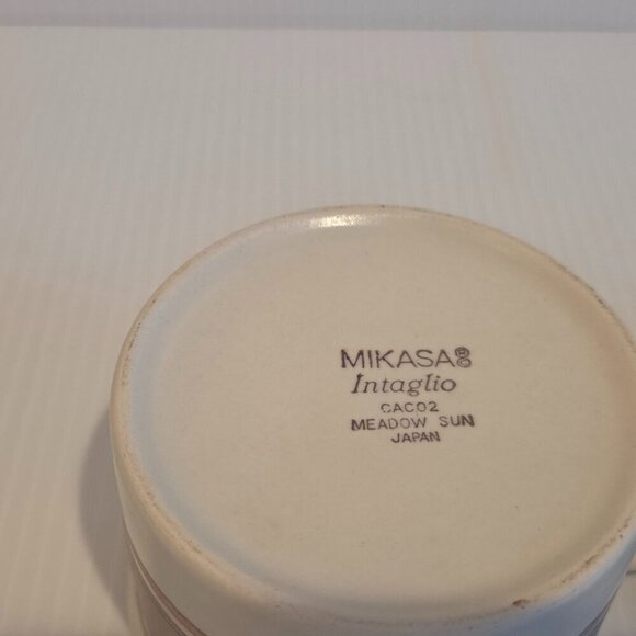 Mikasa Japan Meadow Sun Intaglio Tea Coffee Mugs  Set of 2 CAC02 8 Oz Tulips - Picture 11 of 11